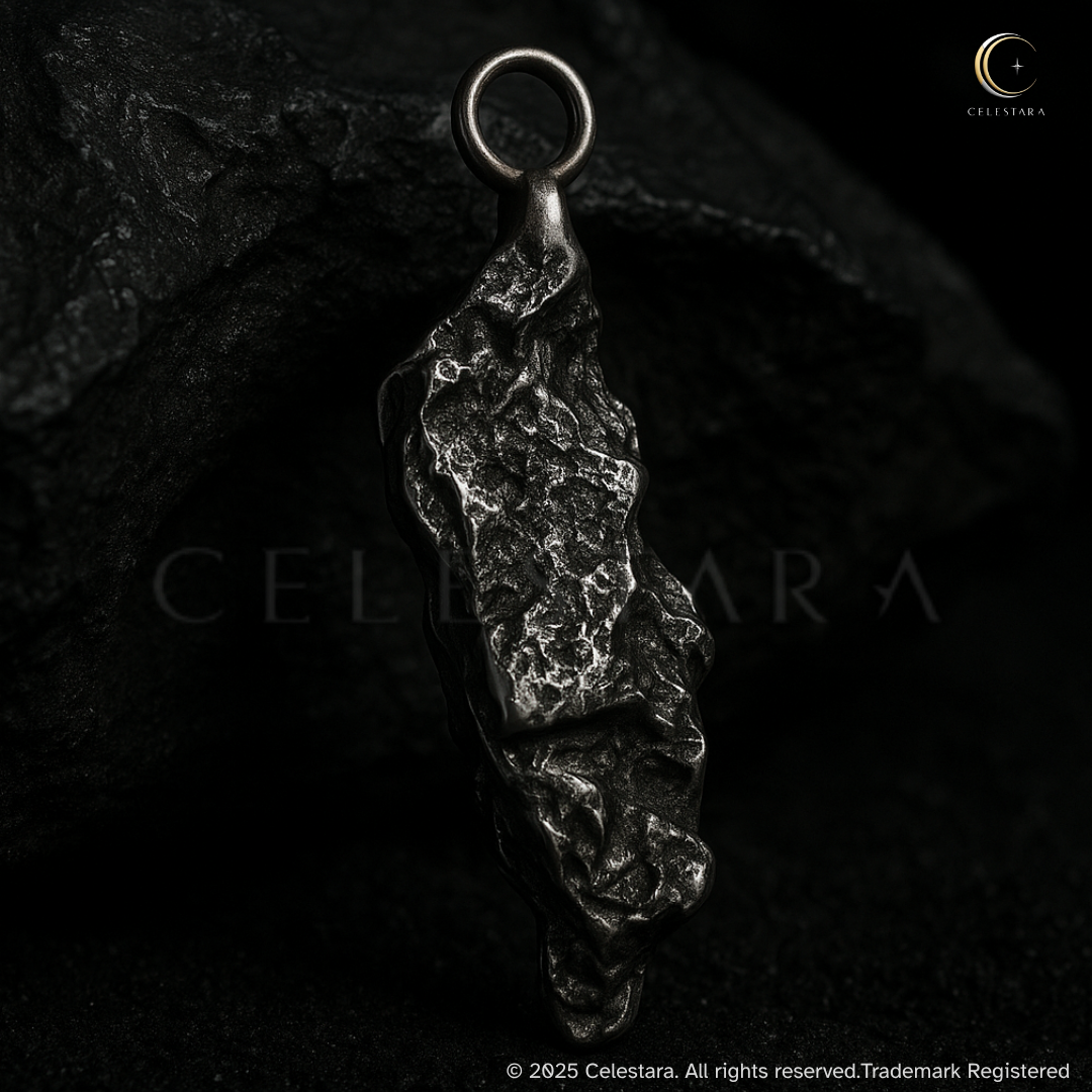 (only 1 available) Campo del Cielo Real Meteorite Pendant – CE-ALE-2505-020