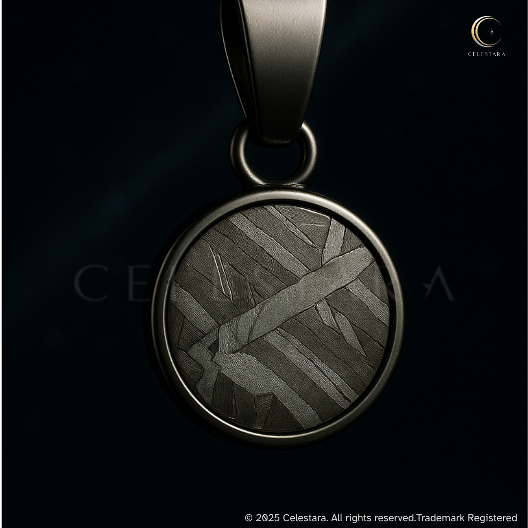 (only 1 available) Celestara Nova Kids Genuine Meteorite Pendant – Silver